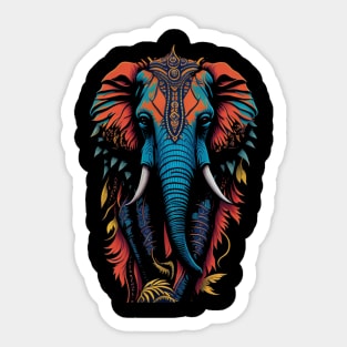 Serenity in Herds: Finding Peace with Elephant Kin Sticker